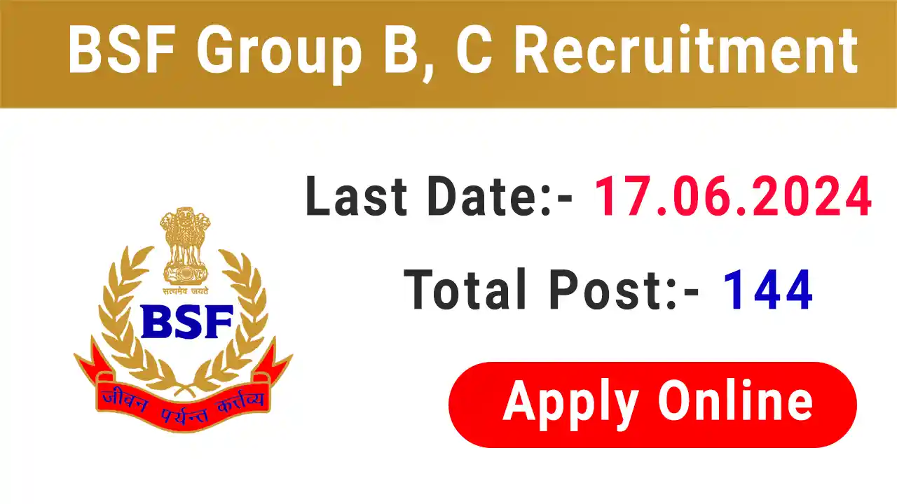 BSF Group A, B and C Recruitment 2024 sarkari result