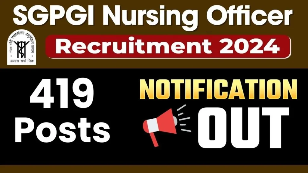 Apply Now at SGPGI - 2024